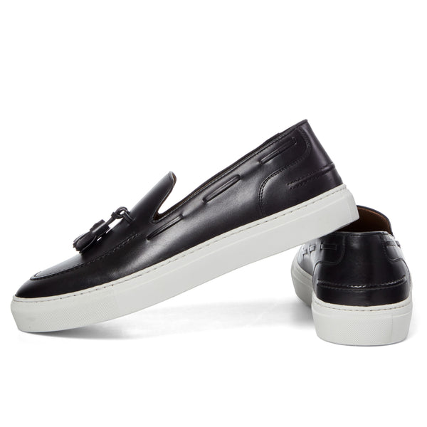 TASSEL SPORT SLIP ON | BLACK